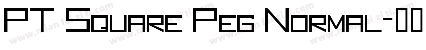 PT Square Peg Normal字体转换
